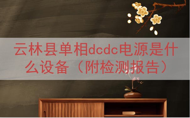 云林县单相dcdc电源是什么设备（附检测报告）